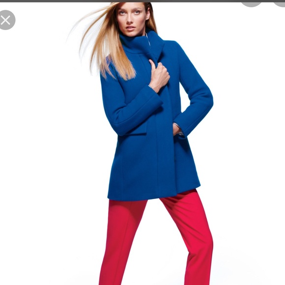 NWT j.crew cocoon coat in royal blue